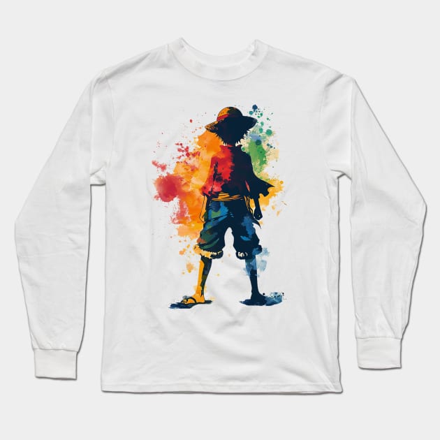 luffy Long Sleeve T-Shirt by pokermoment